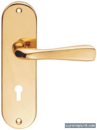 Venice Lever Lock Polished Brass